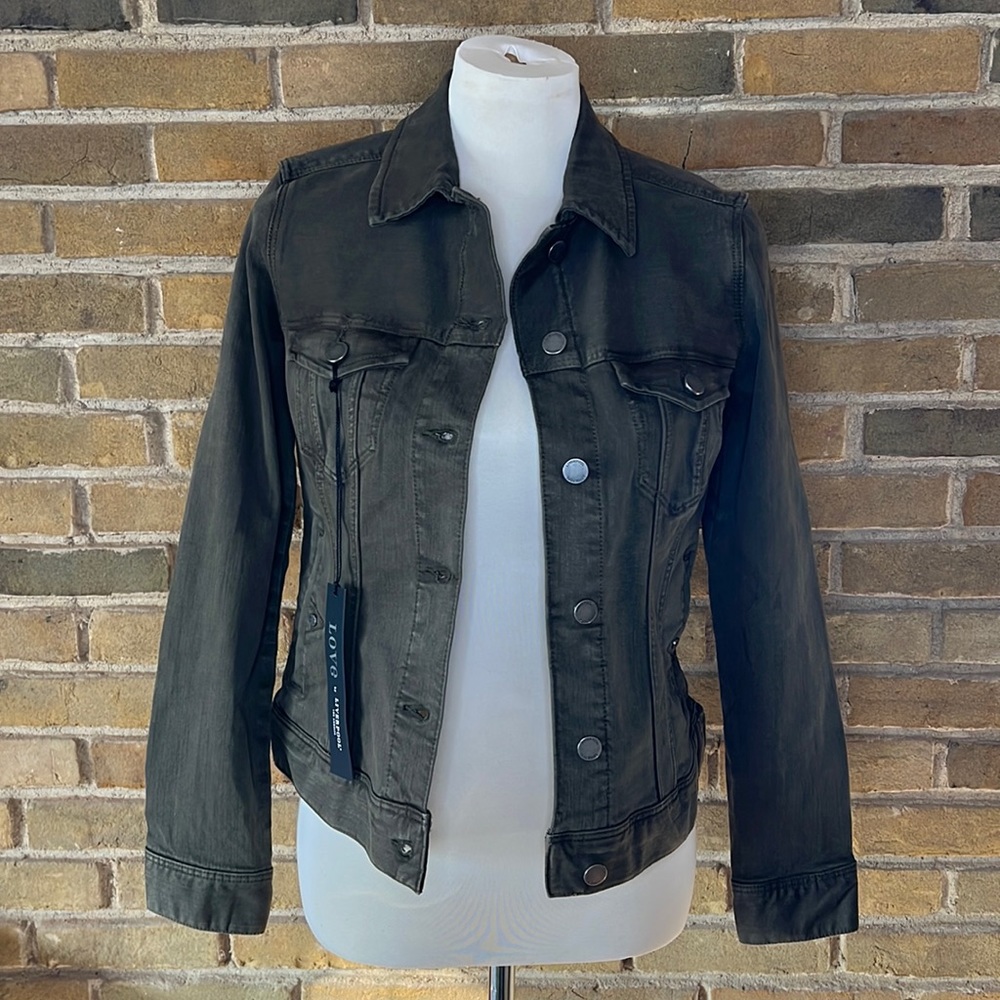NWT XS Olive Liverpool Jean Jacket